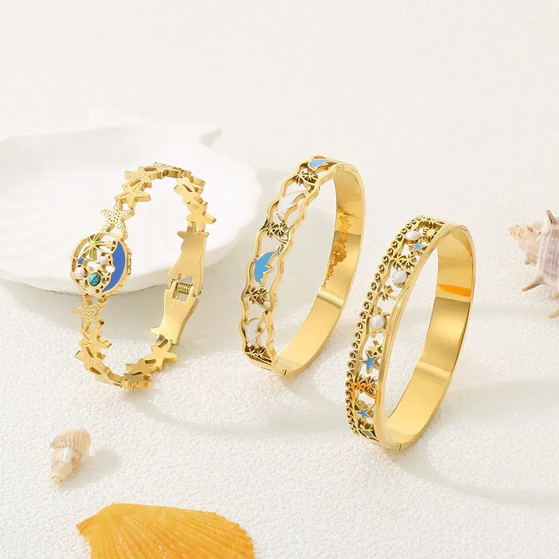 Ocean Theme Bangle - Girlee