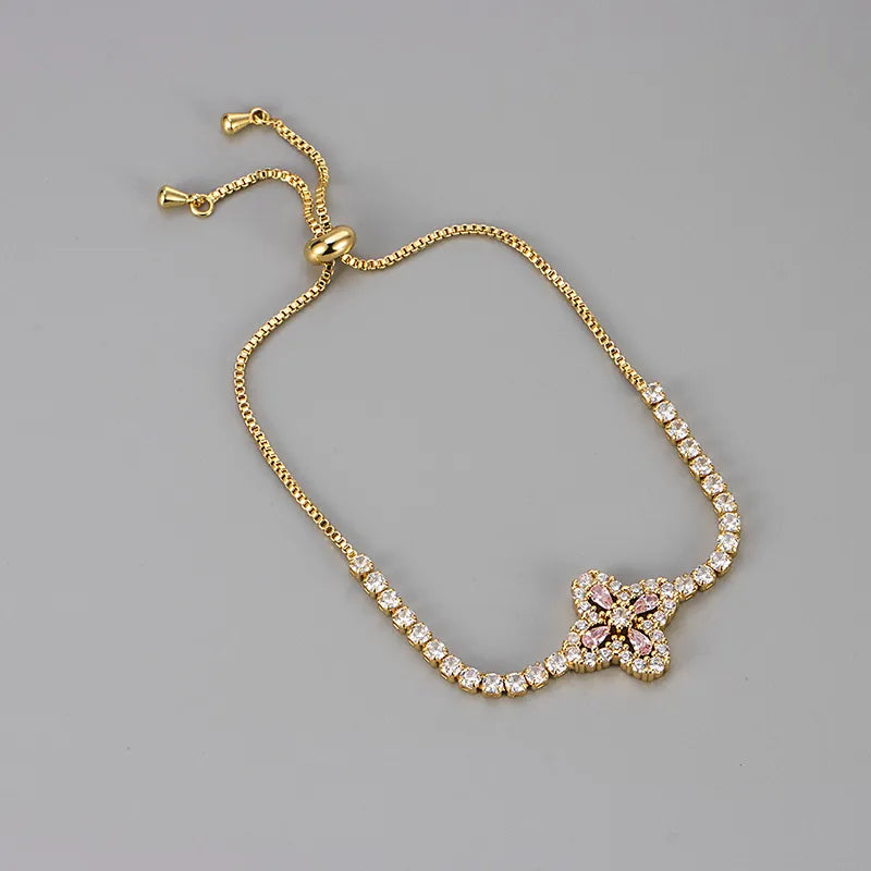 Adjustable Four Clover Bracelet - Girlee