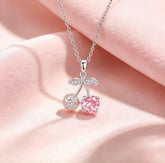 Pink Cherry Spark Necklace