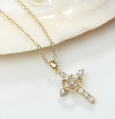 Cross Crown Necklace