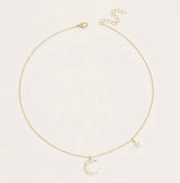 Moon and Star Shape Necklace