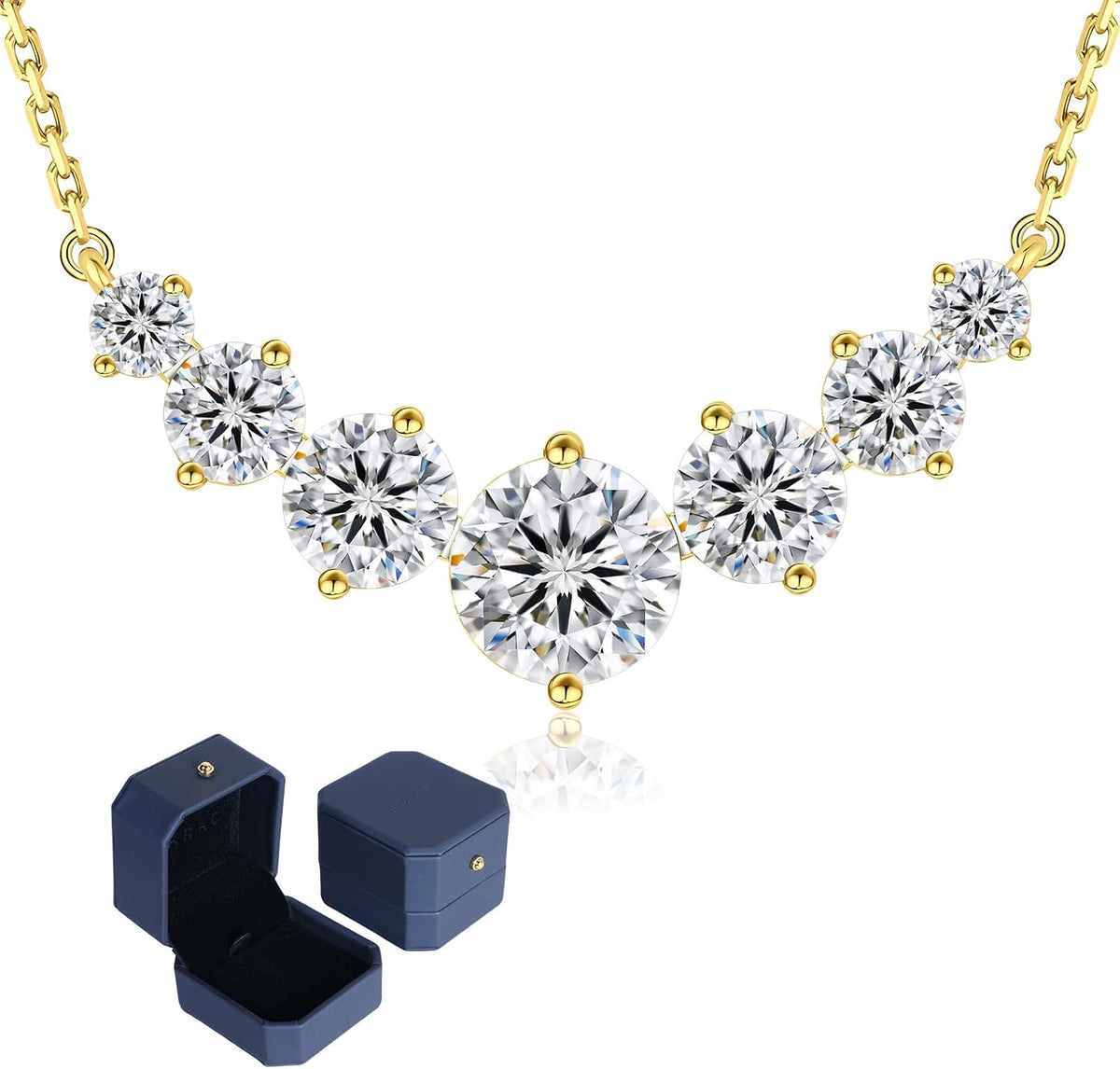 Moissanite Smile Pendant Necklace In Sterling Silver