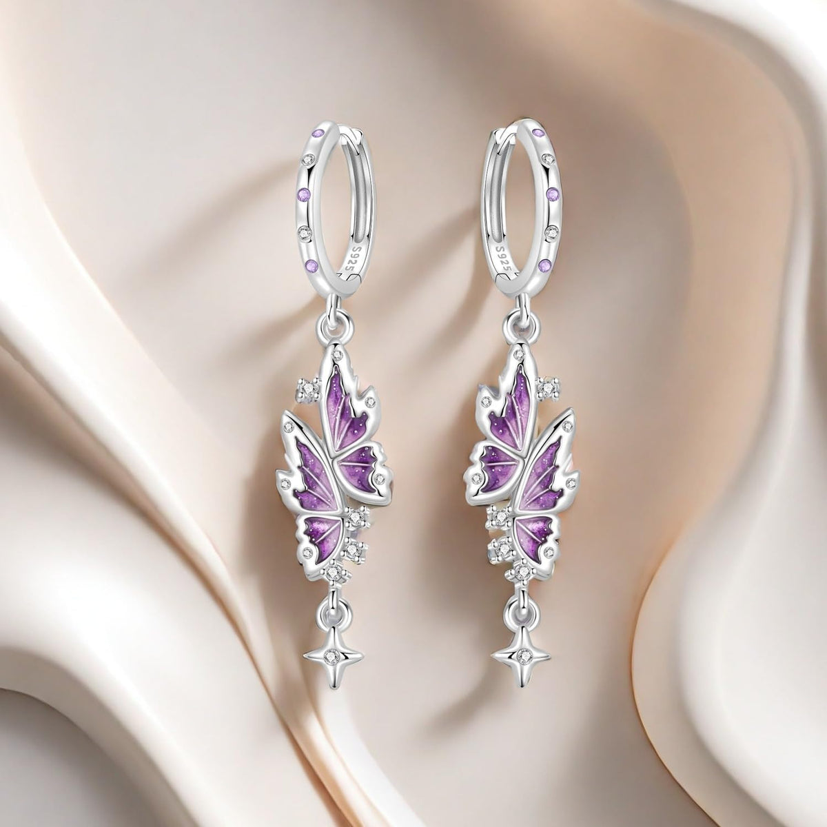 925 Sterling Silver Drop Earrings For Women