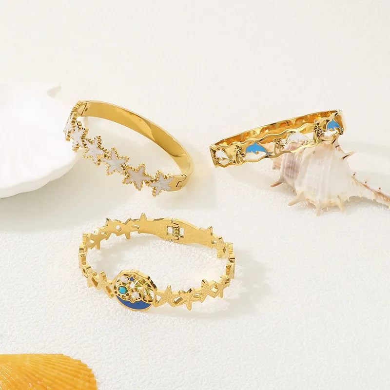 Ocean Theme Bangle - Girlee