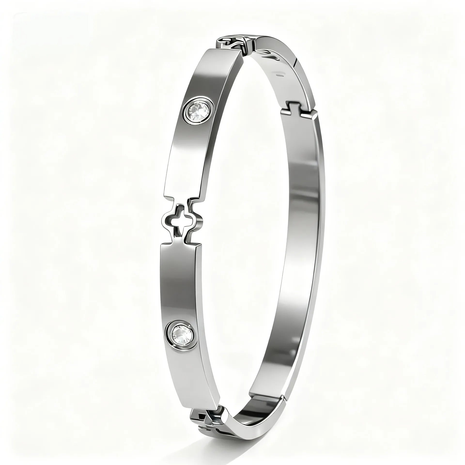 Clover Four Leaf Bangle - Girlee
