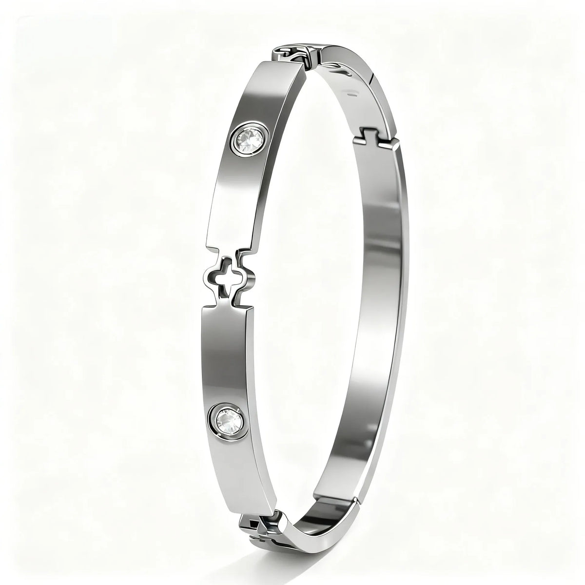 Clover Four Leaf Bangle - Girlee