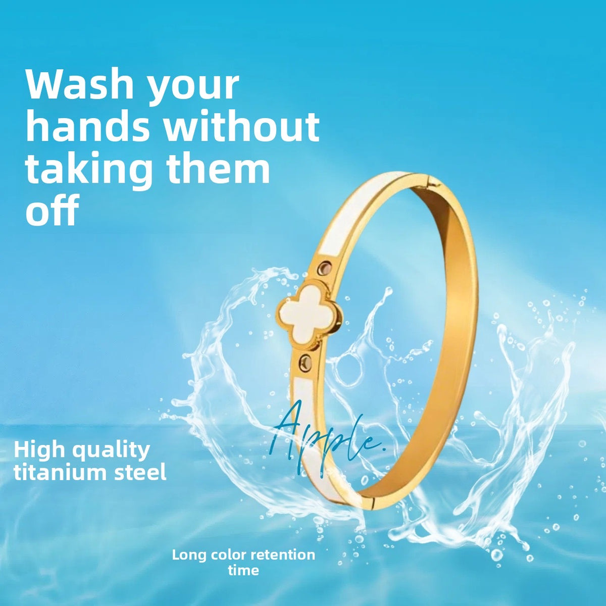 Lucky Flower Bangle - Girlee