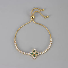 Adjustable Four Clover Bracelet - Girlee