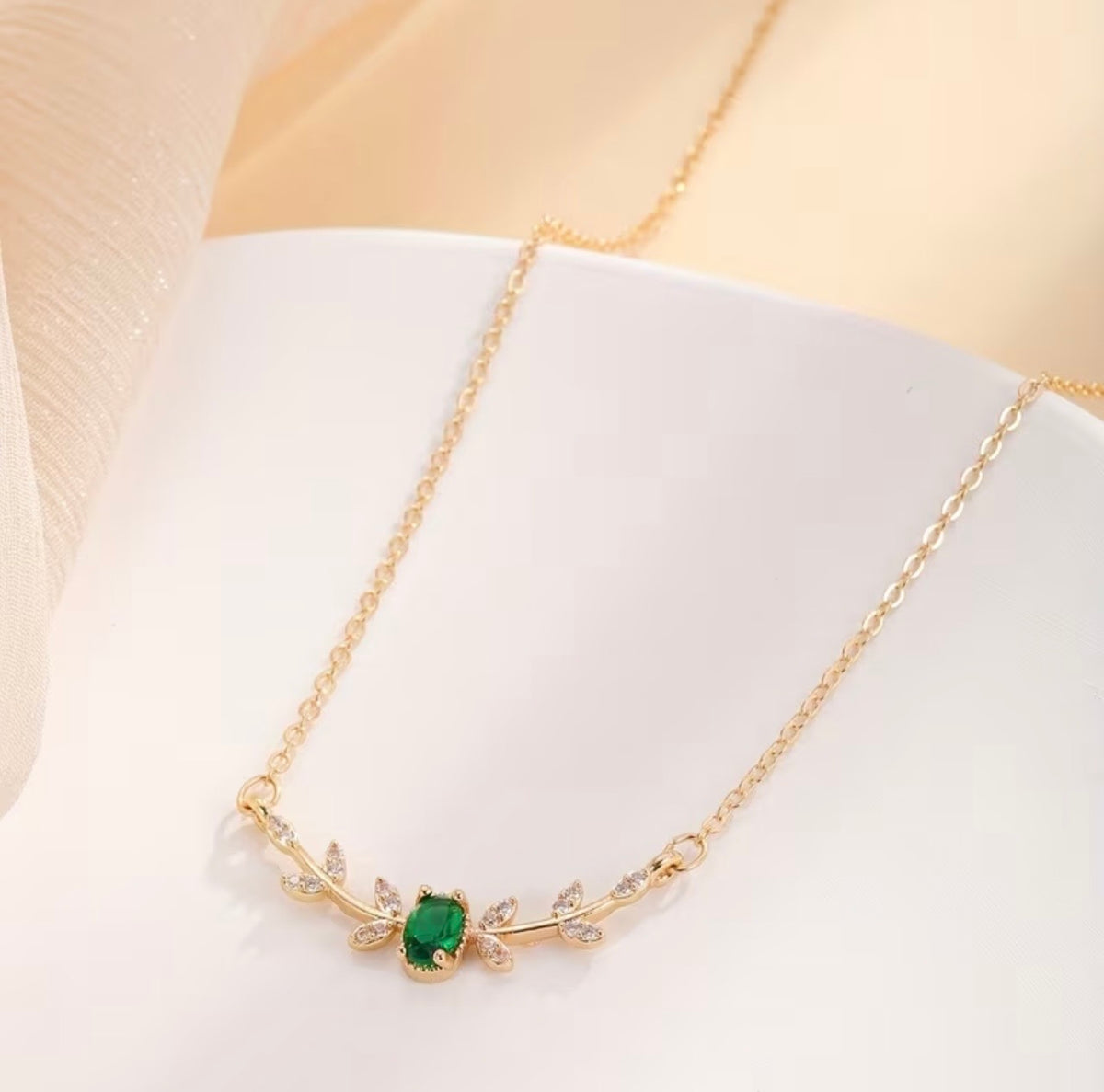 Branch Leaf Inlaid Zirconia