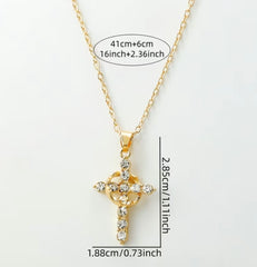 Cross Crown Necklace