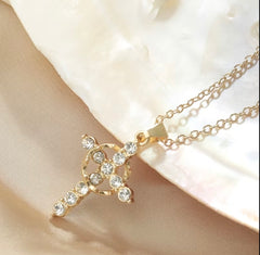 Cross Crown Necklace