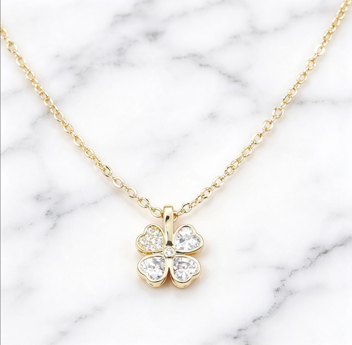Four Leaf Clover Design Necklace