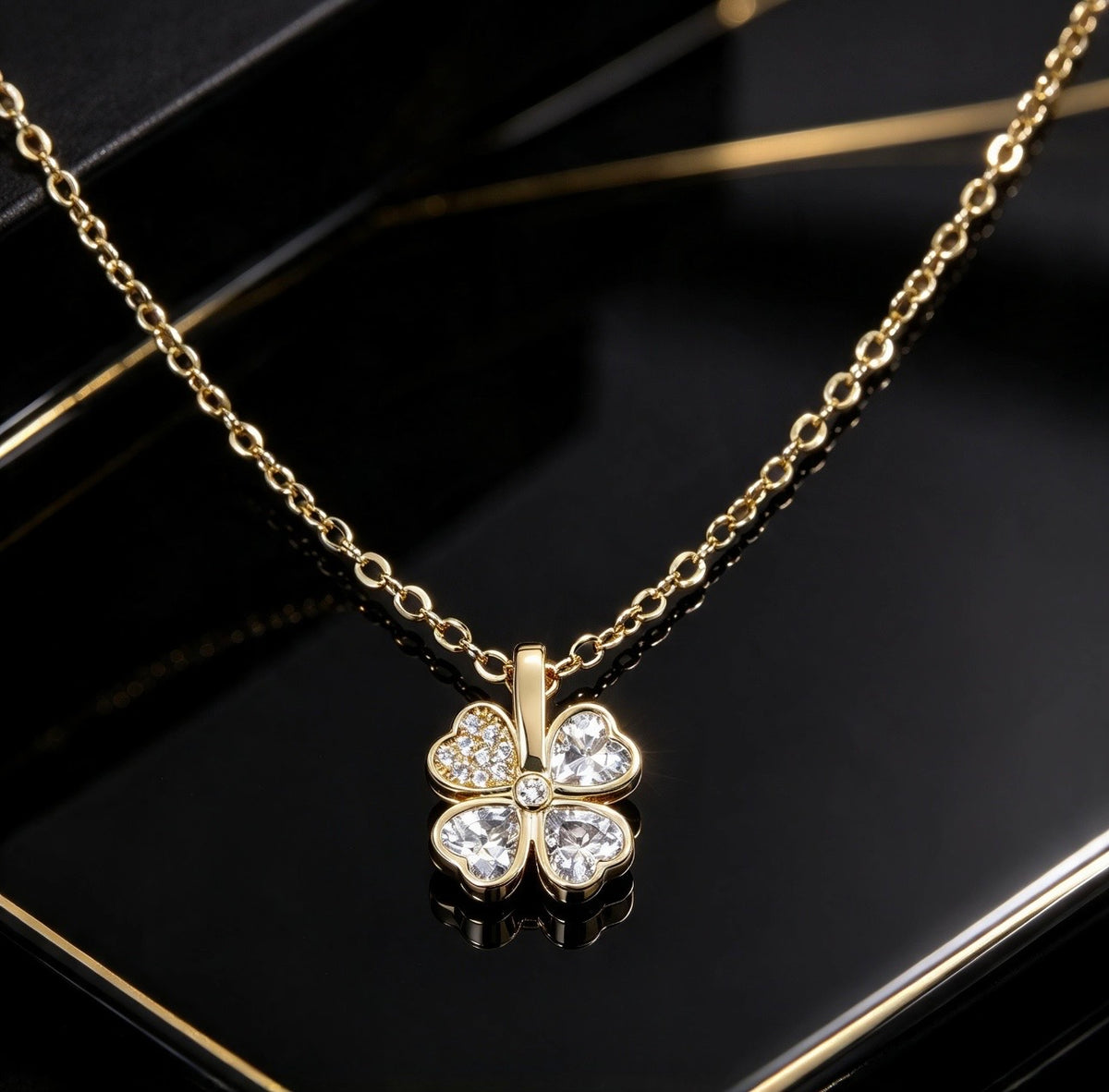 Four Leaf Clover Design Necklace