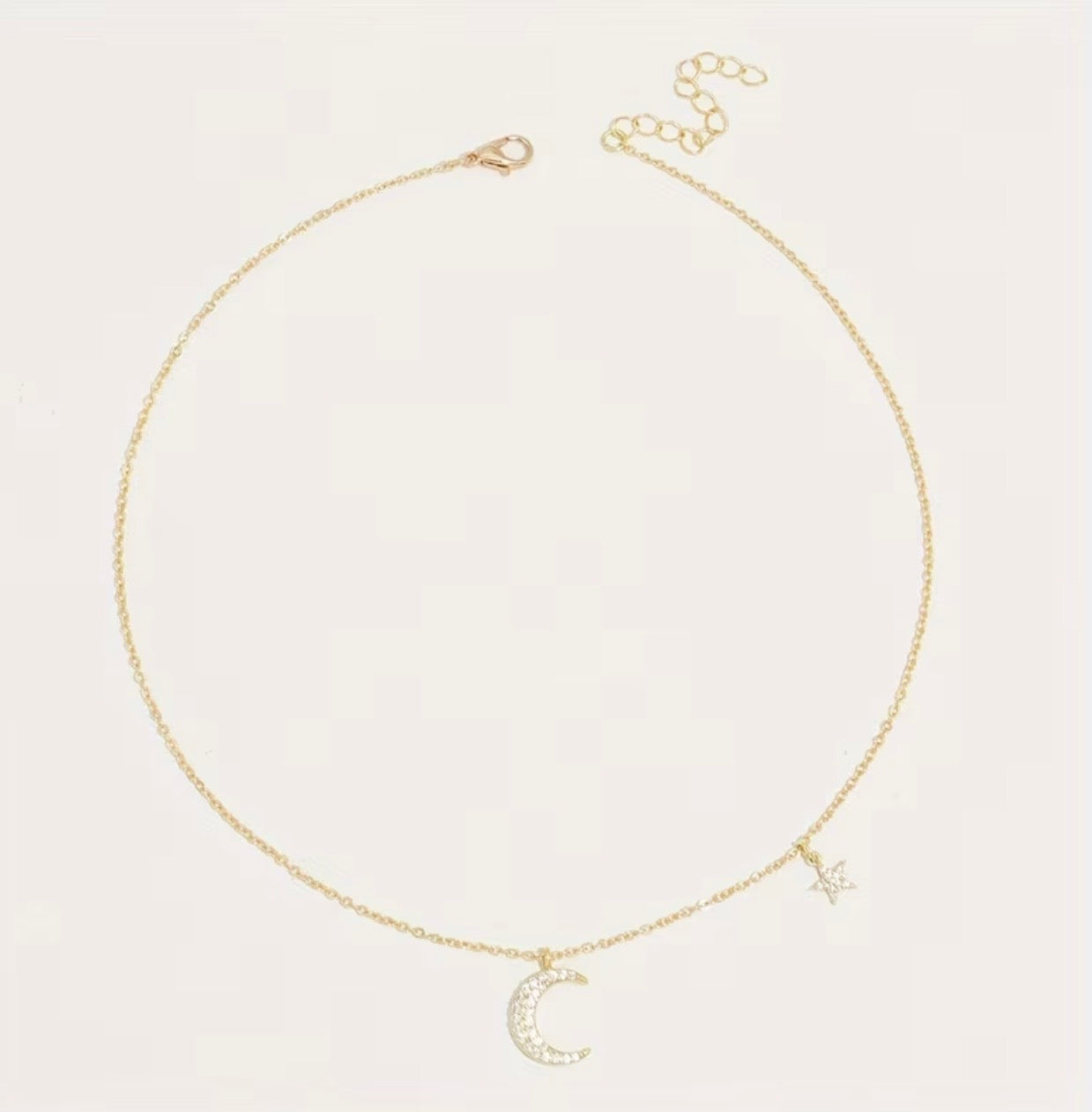 Moon and Star Shape Necklace