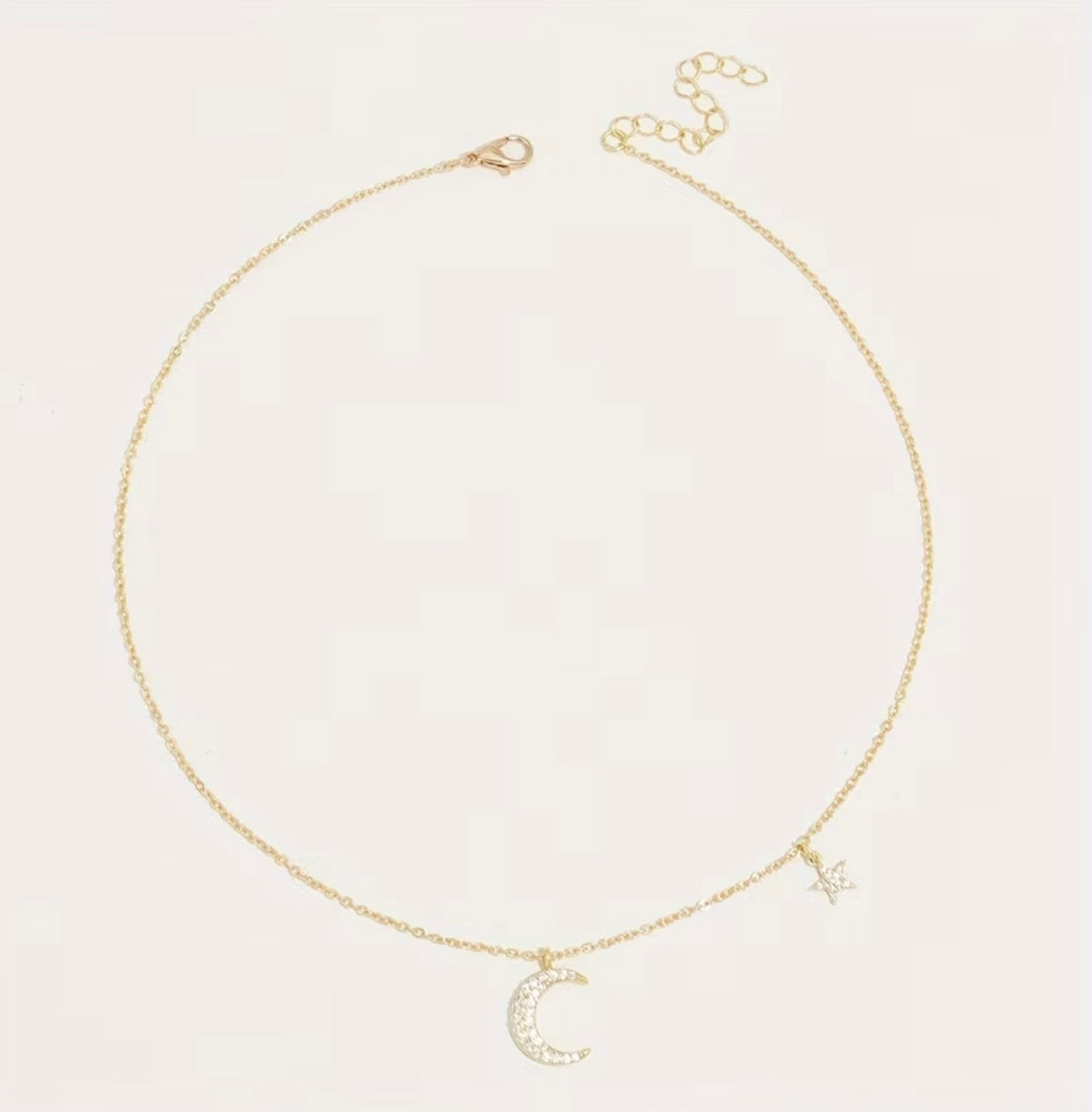 Moon and Star Shape Necklace