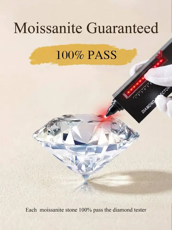 1.8CT Moissanite Pendant Necklace For Women