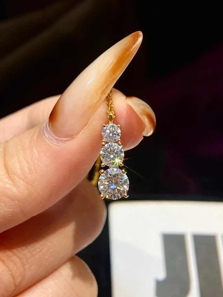 1.8CT Moissanite Pendant Necklace For Women